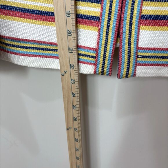 Talbots Yellow Blue Multi Striped Blazer Jacket 6 Cotton Tweed Career Corpcore - Picture 5 of 7